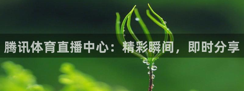 腾讯体育直播中心：精彩瞬间，即时分享